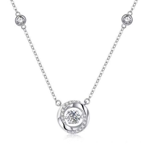 Hollow Heart Shaped Pendant -Sterling Silver